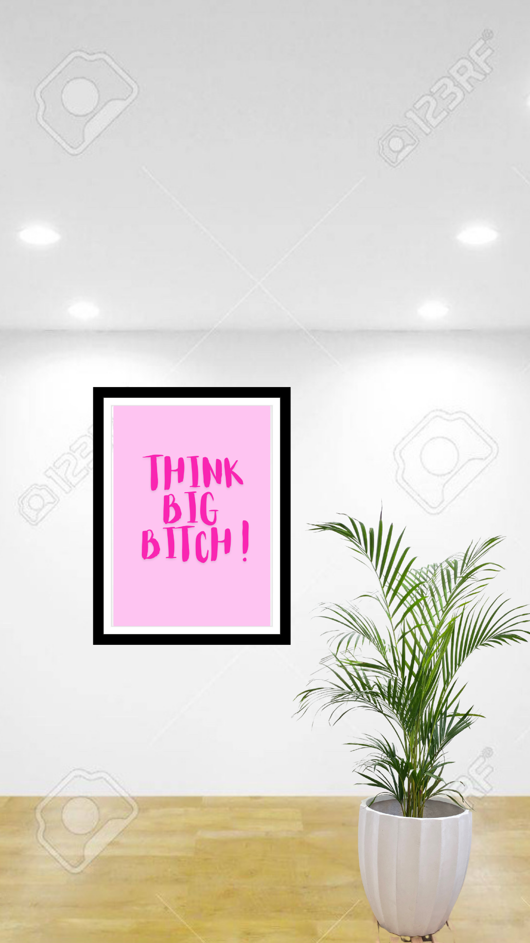 Think big 	— pink